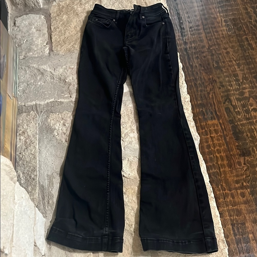 Shyanne Black Flare Wide Leg Jeans